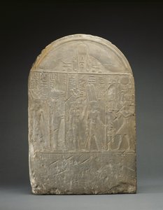 Donation Stele, with Texts in Hieroglyphs and Demotic